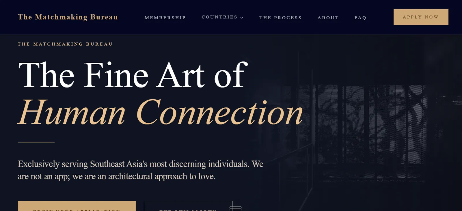 The Matchmaking Bureau premium membership website homepage